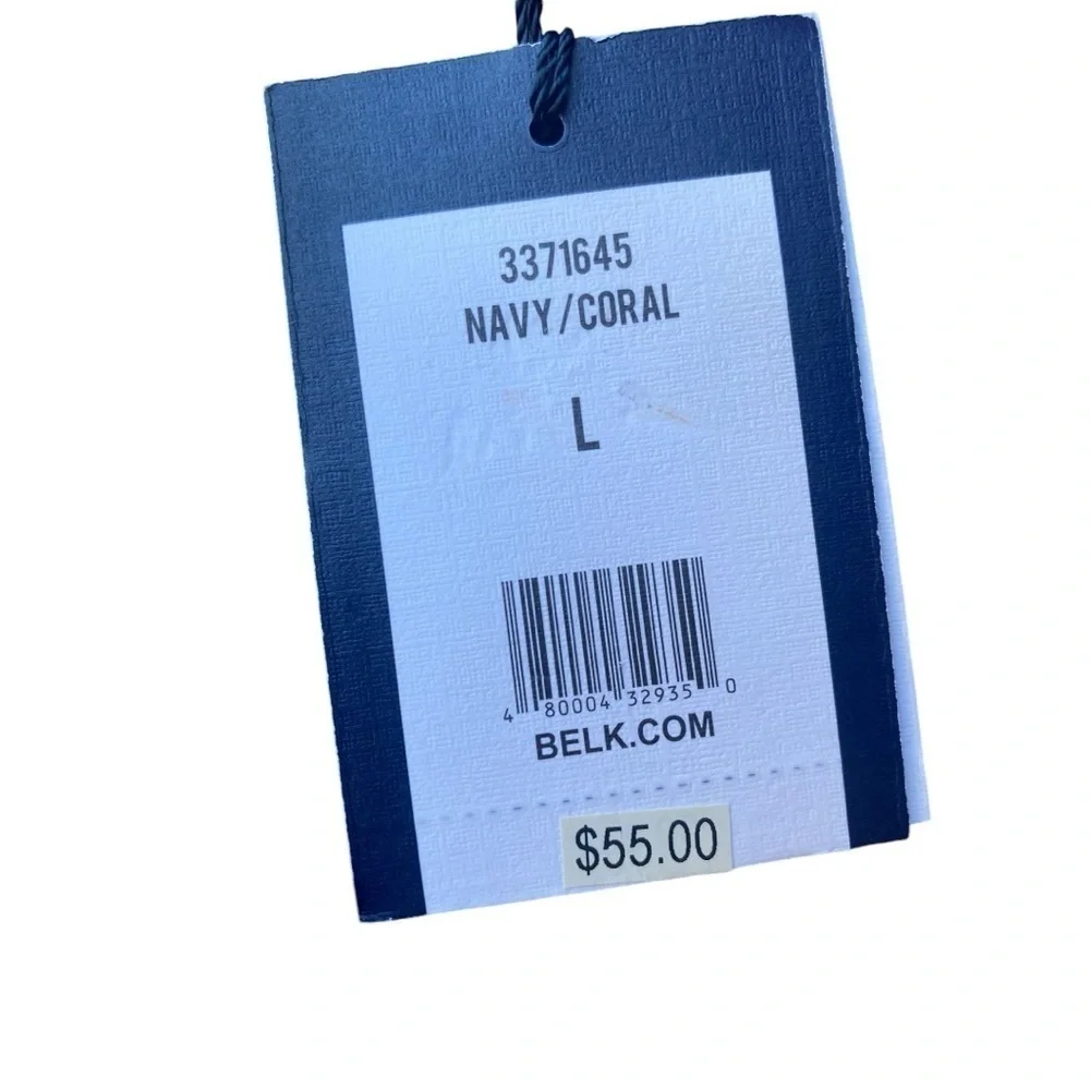 Crown & Ivy NWT Classic Fit Pink Blue Button Down Blouse I Size: L - Picture 5 of 9